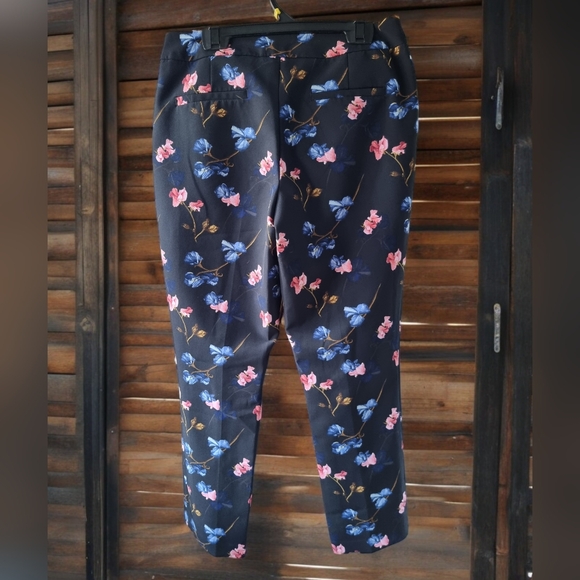 Willi Smith Floral Mid Rise Dress Pants - Picture 2 of 8